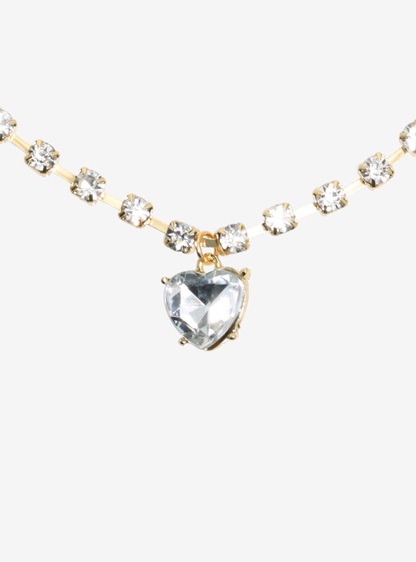 Bling Heart Choker, , alternate