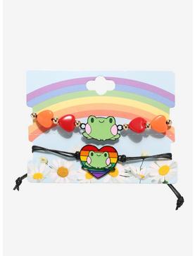 Frog Rainbow Heart Best Friend Bracelet Set, , hi-res