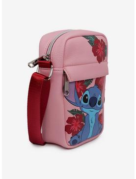 Plus Size Disney Lilo & Stitch Pink Vegan Leather Crossbody Bag, , hi-res