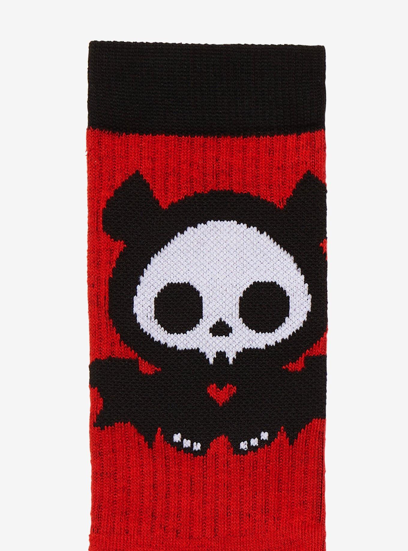 Skelanimals Diego Bat Color-Block Crew Socks, , alternate