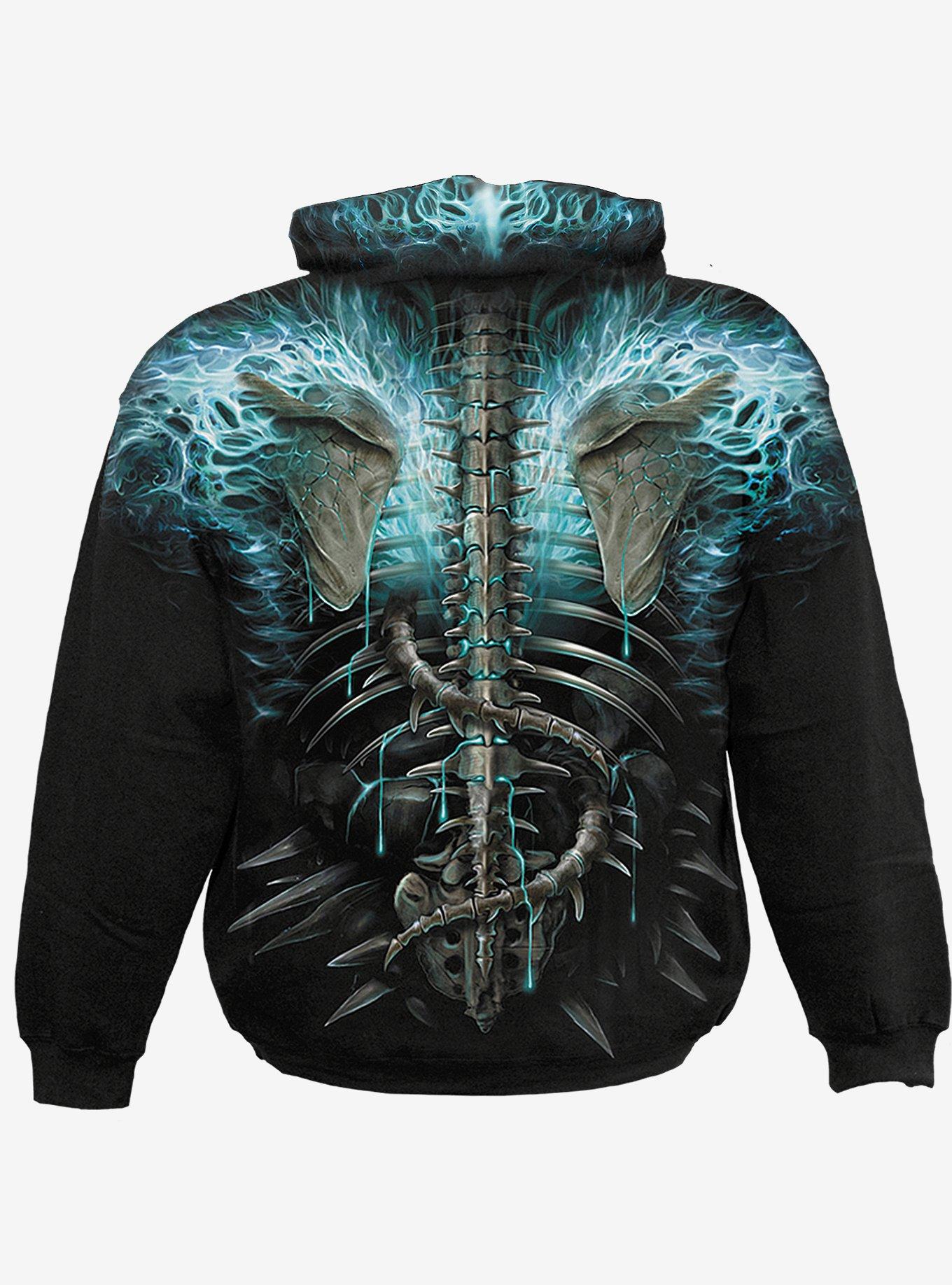 Flaming Spine Hoodie, , hi-res