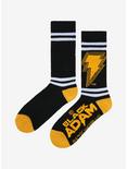 DC Comics Black Adam Logo Crew Socks, , alternate