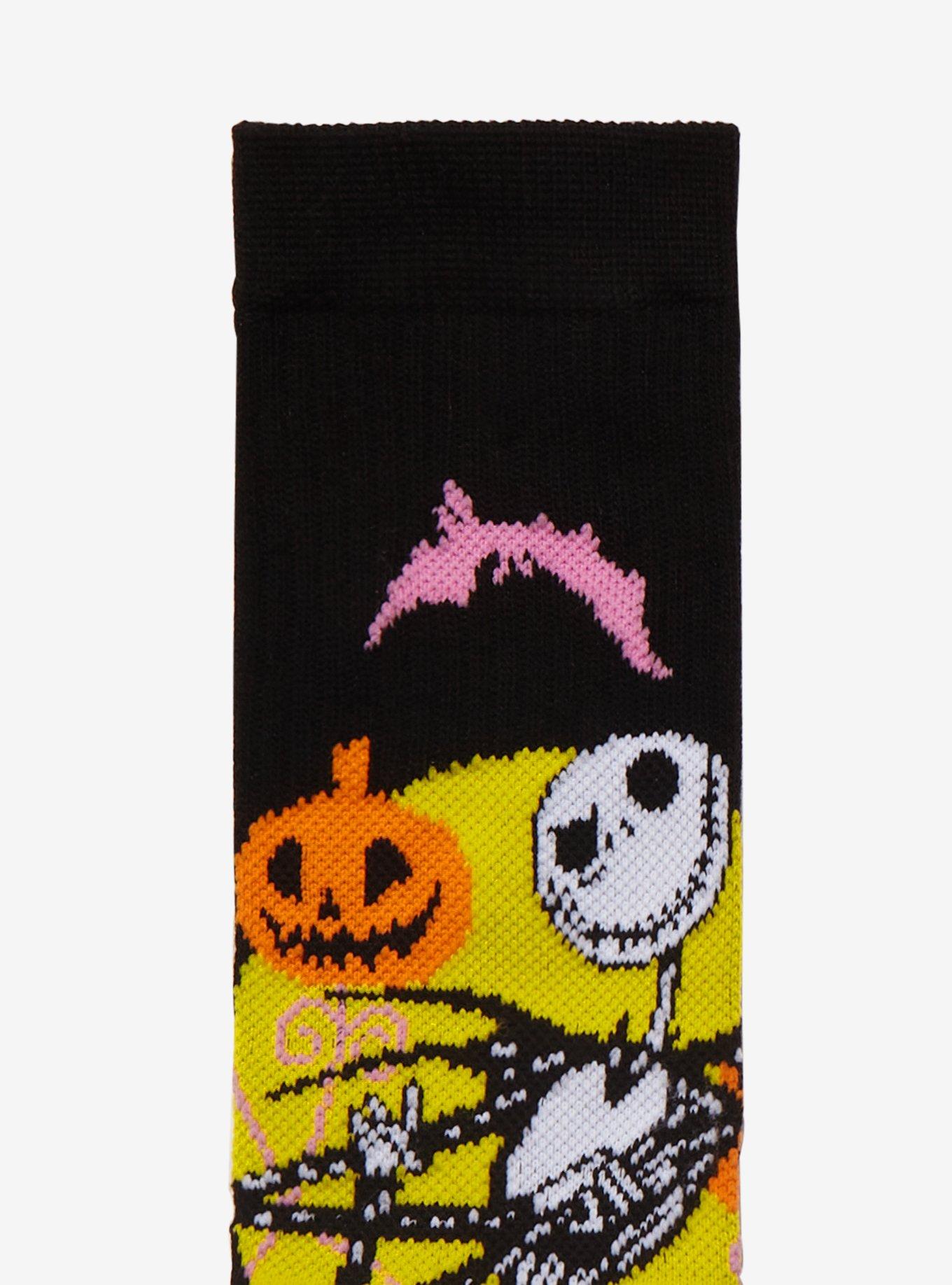 The Nightmare Before Christmas Jack Bright Crew Socks, , alternate