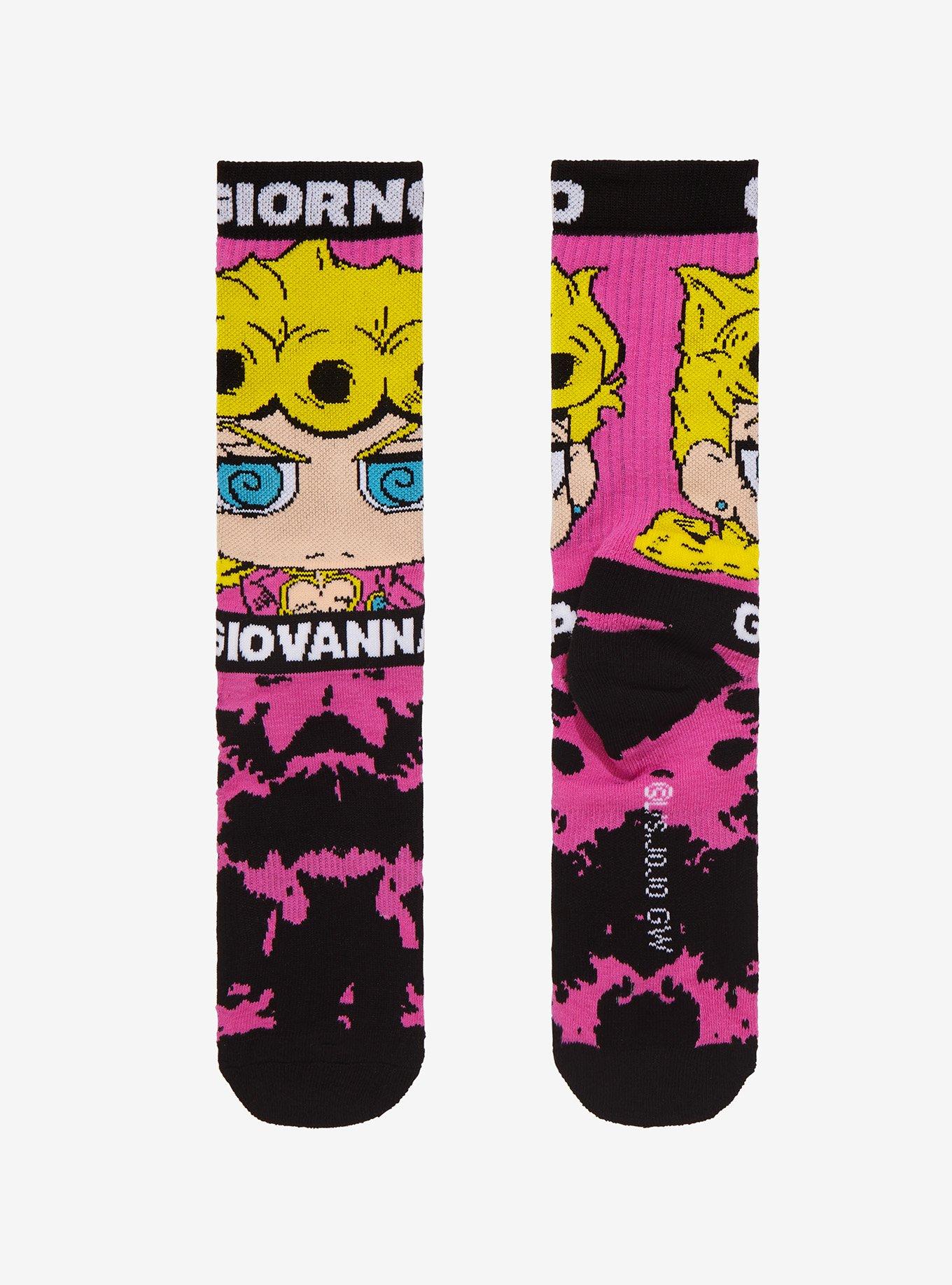 JoJo's Bizarre Adventure Chibi Giorno Giovanna Crew Socks, , alternate