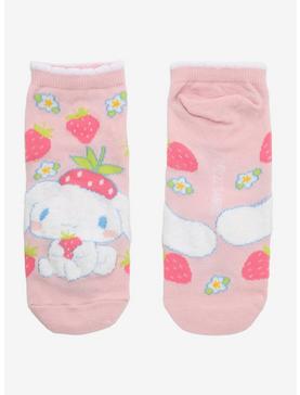 Cinnamoroll Strawberry Ruffle No-Show Socks, , hi-res