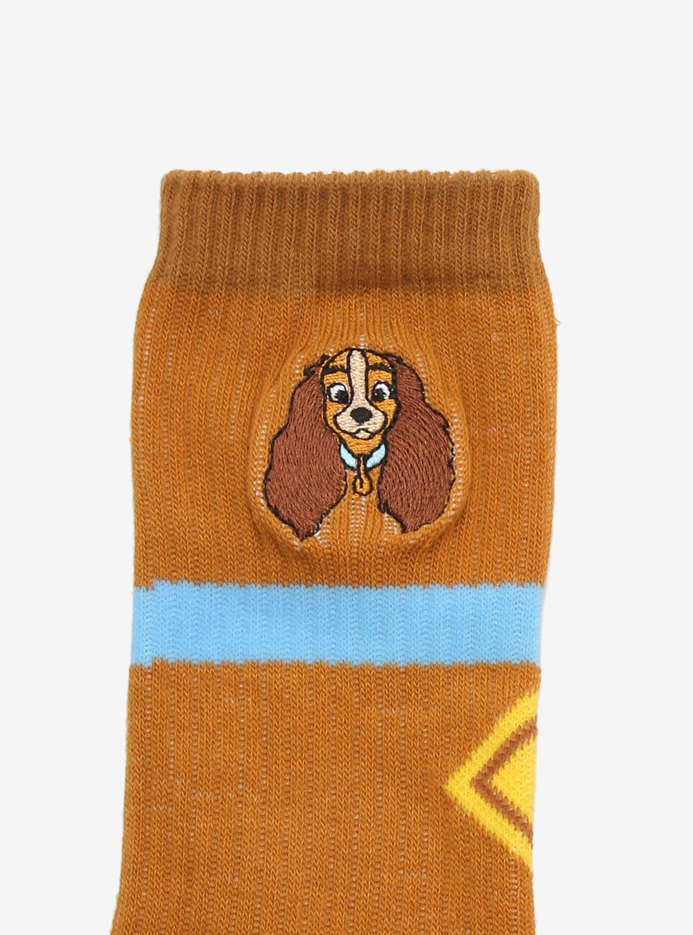 Disney Lady And The Tramp Paw Crew Socks, , alternate