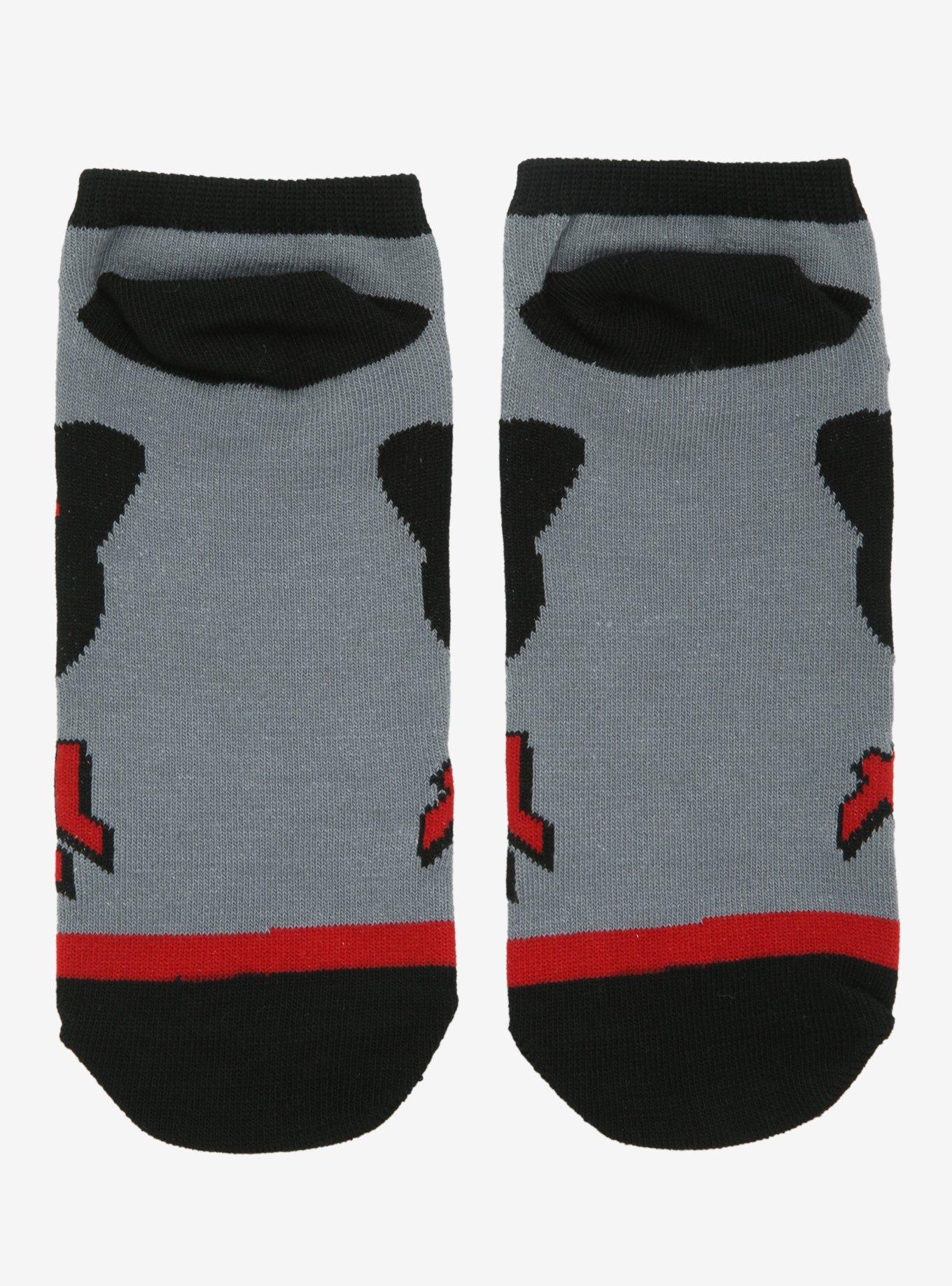 Skelanimals Kit The Cat No-Show Socks, , alternate