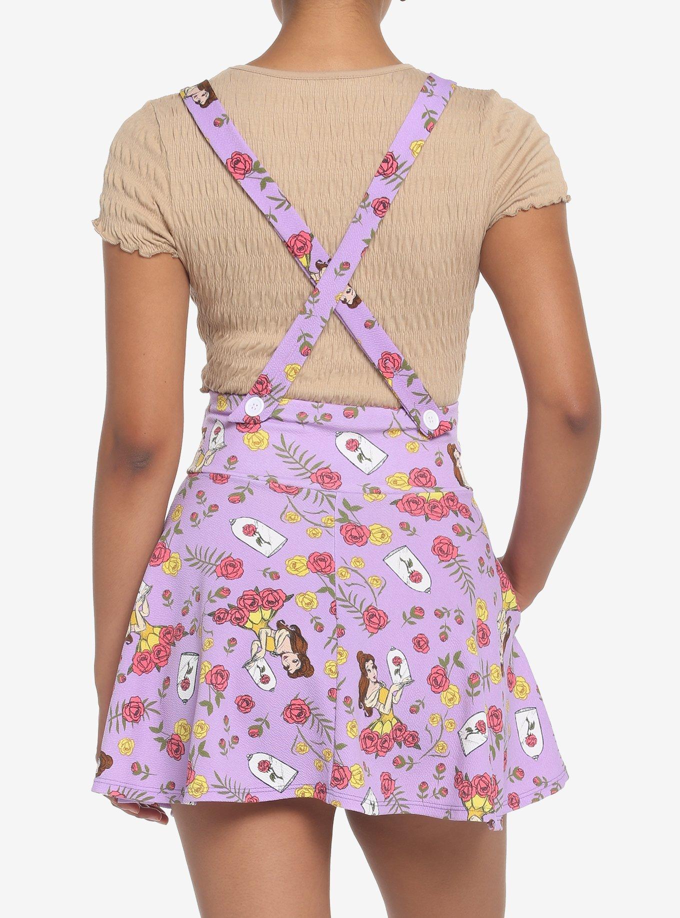 Disney Beauty And The Beast Roses Suspender Skirt, MULTI, alternate