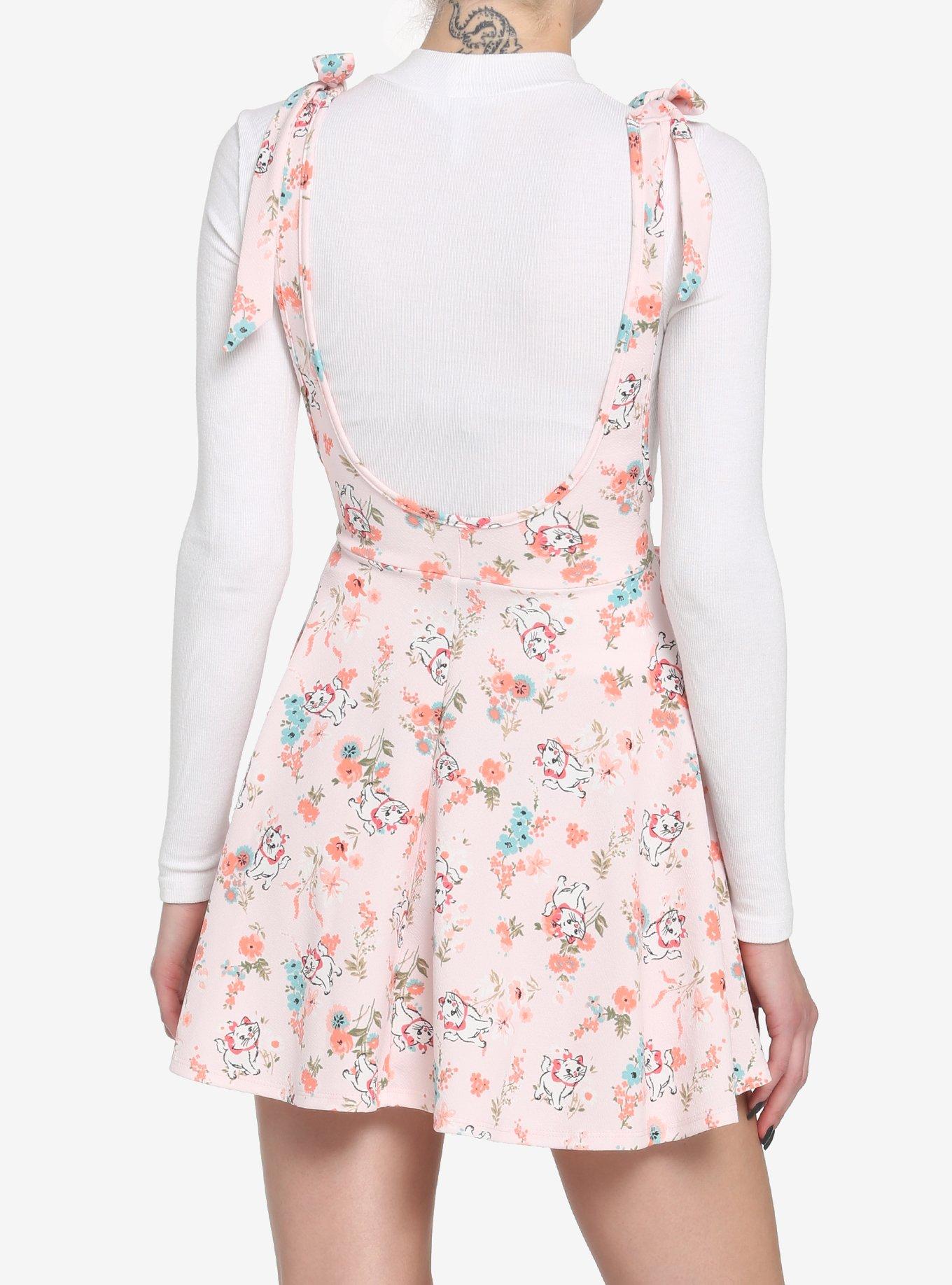 Disney The Aristocats Marie Floral Suspender Skirt, MULTI, alternate
