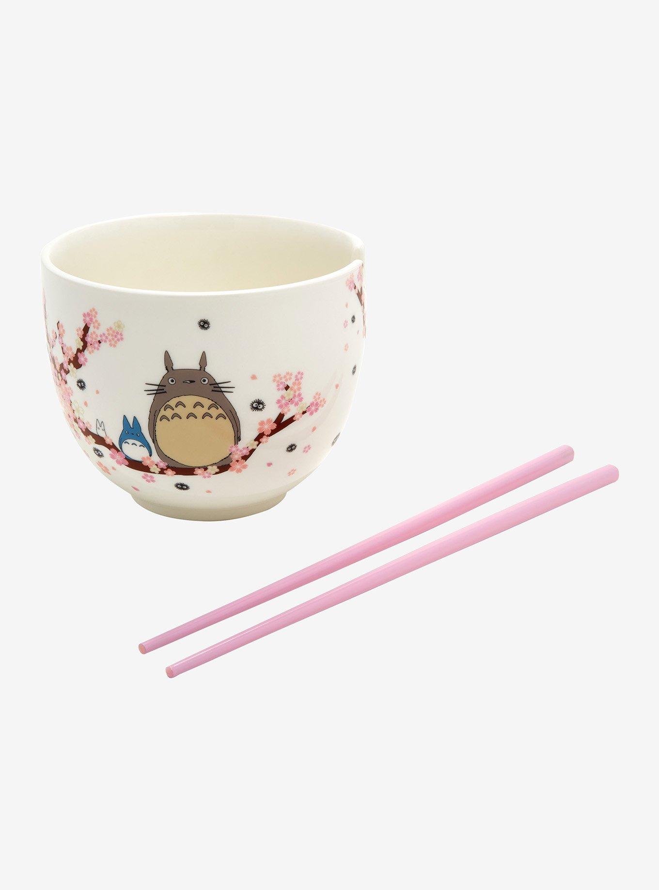 Studio Ghibli My Neighbor Totoro Sakura Ramen Bowl With Chopsticks, , alternate