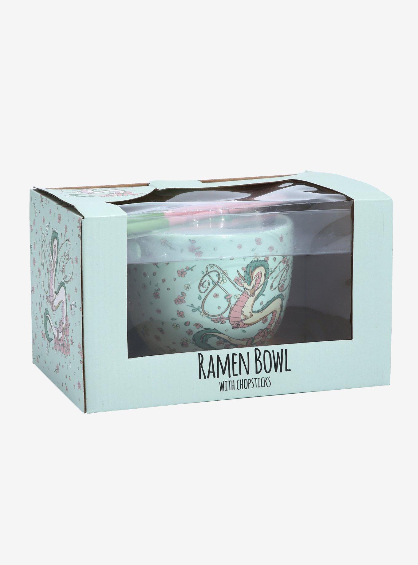 Her Universe Studio Ghibli Spirited Away Haku Sakura Ramen Bowl With Chopsticks, , alternate
