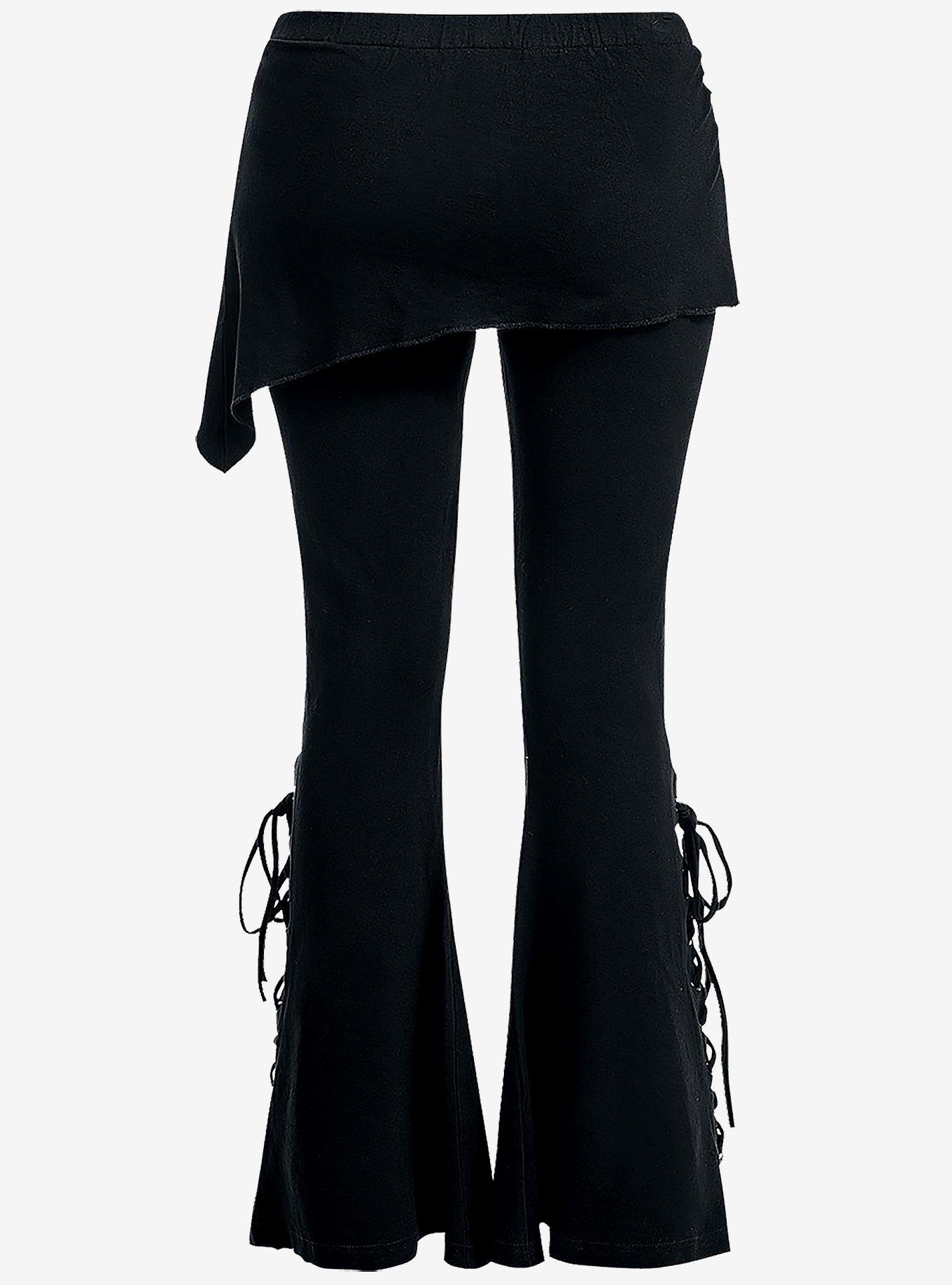 Lace Up Flare Leggings, , hi-res