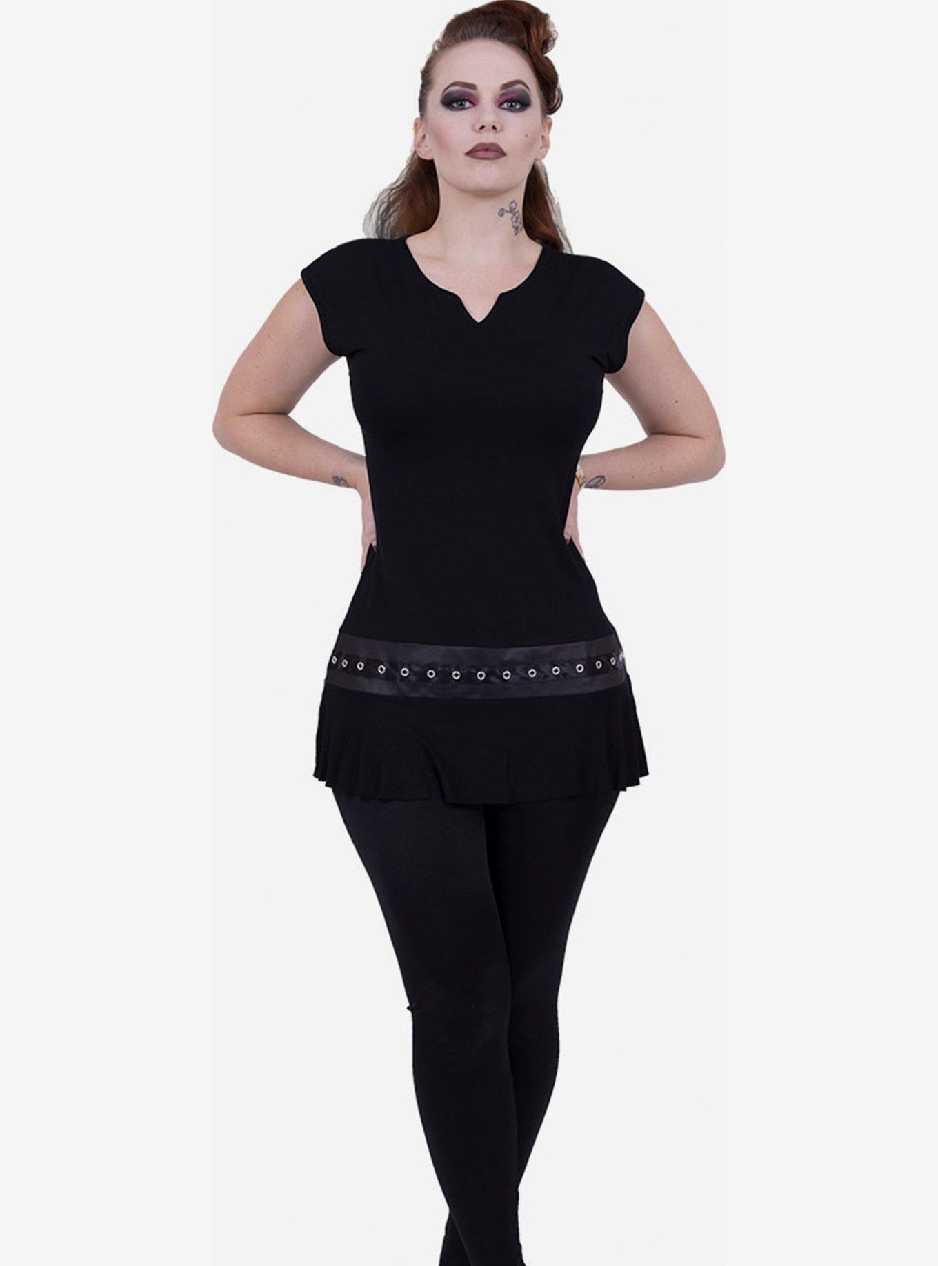 Studded Sleeveless Dress, BLACK, alternate