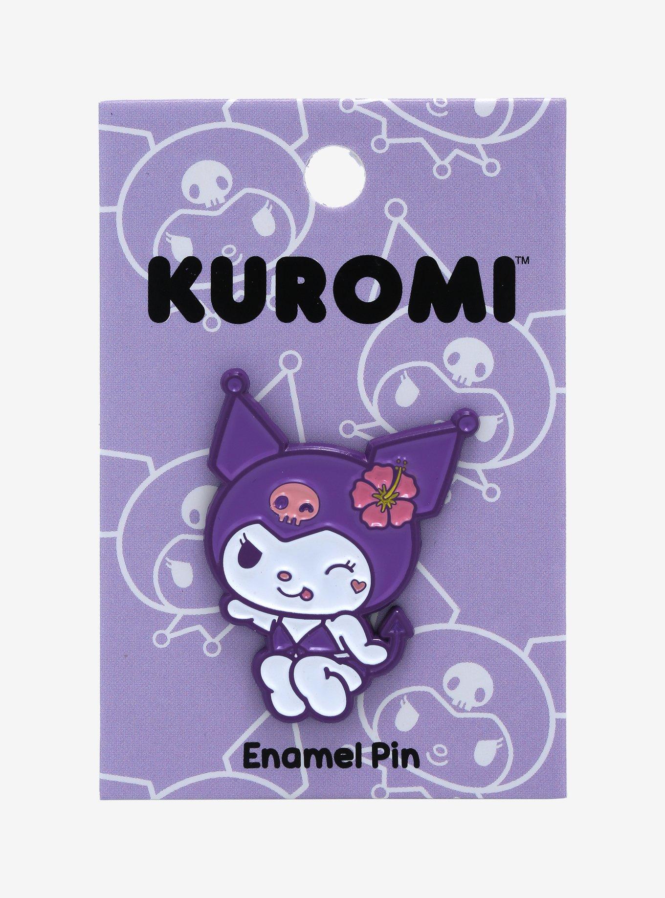 Sanrio Kuromi Wink Enamel Pin - BoxLunch Exclusive, , alternate