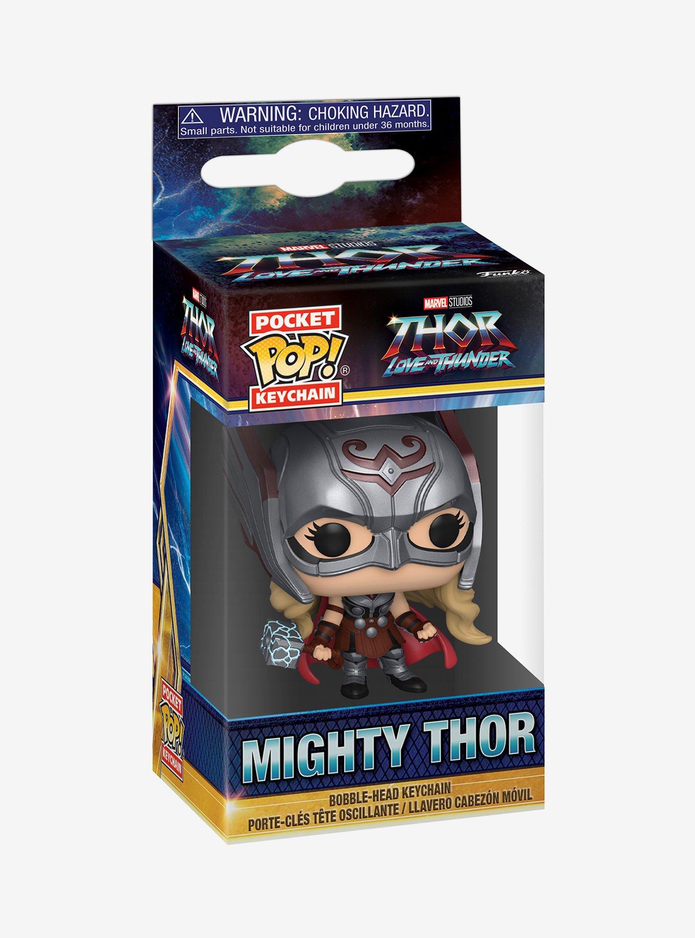 Funko Pocket Pop! Thor: Love and Thunder Mighty Thor Vinyl Bobble-Head Keychain, , alternate