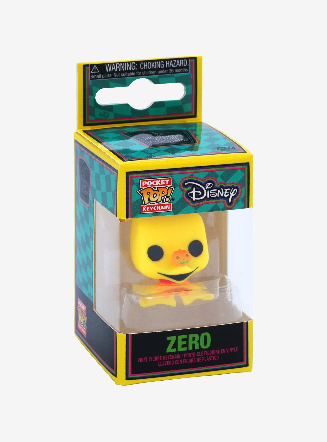 Funko Pocket Pop! The Nightmare Before Christmas Zero (Blacklight Ver.) Vinyl Keychain, , alternate