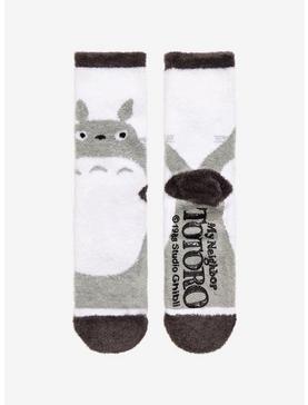Plus Size Studio Ghibli My Neighbor Totoro Grey Profile Fuzzy Socks, , hi-res