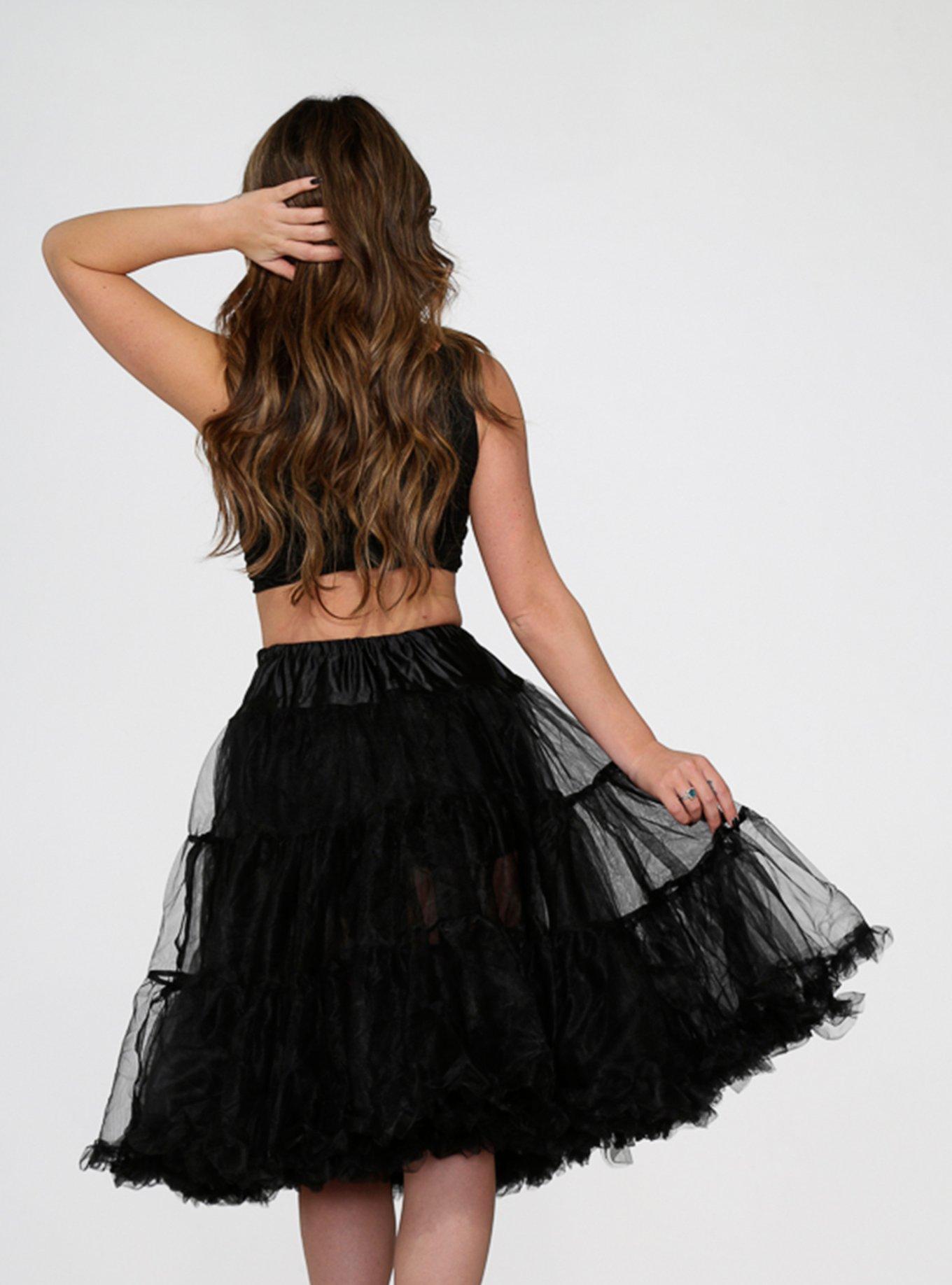 Knee Length Ruffle Edge Petticoat