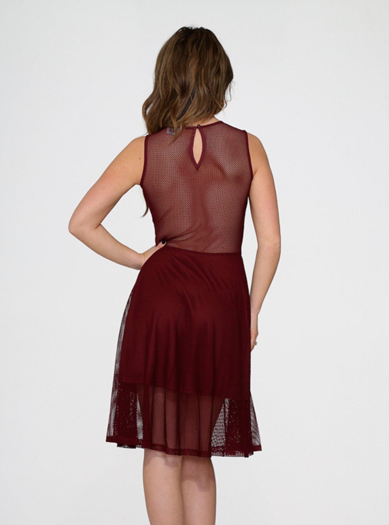 Burgundy Knit Dress