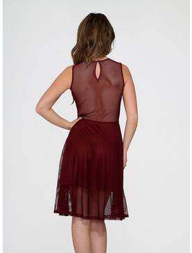 Burgundy Knit Dress, , hi-res