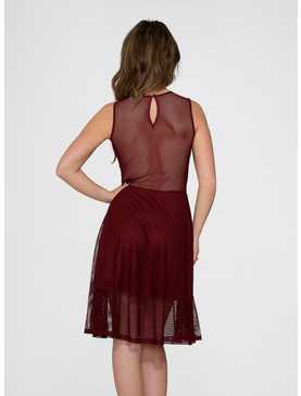 Burgundy Knit Dress, , hi-res