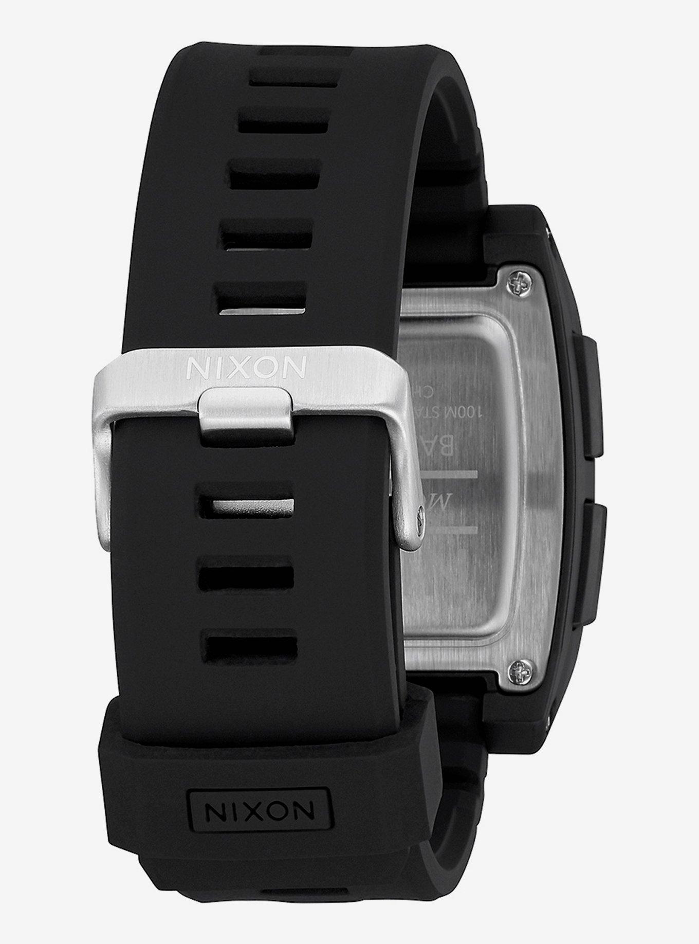 Nixon Base Tide Pro Black Green Positive Watch, , alternate