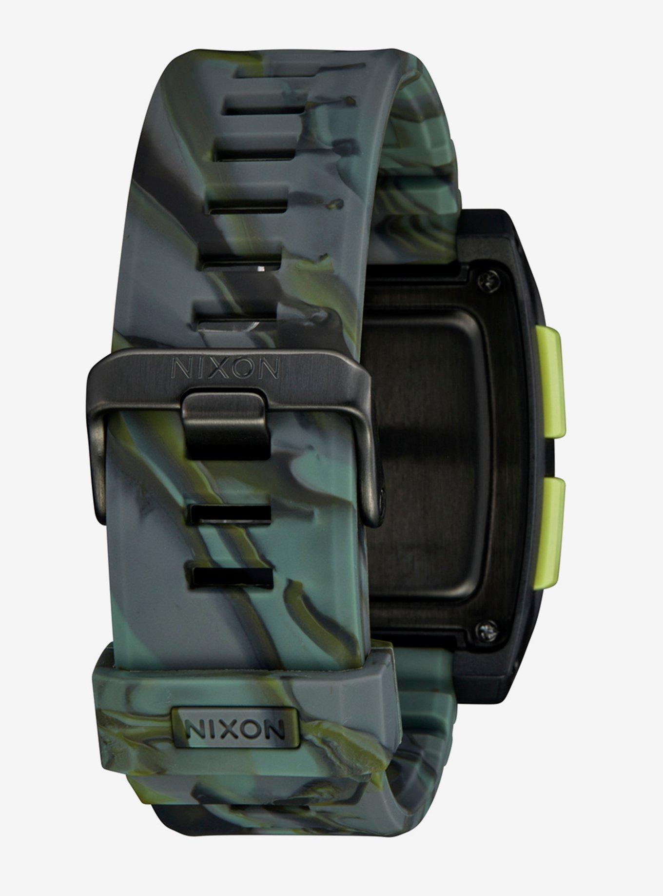 Nixon Base Tide Pro Green Camo Watch, , alternate