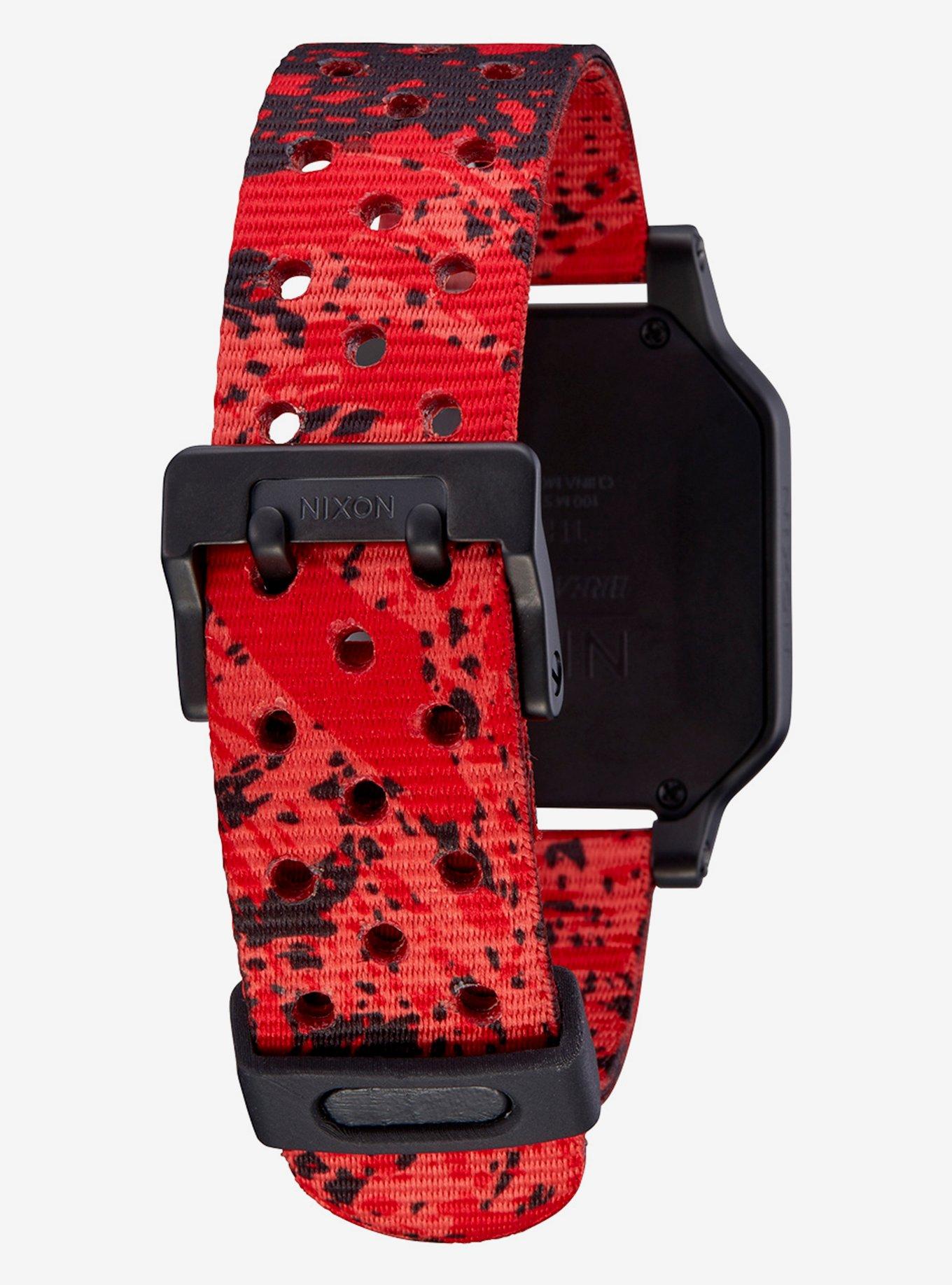 Nixon Heat Black Red Watch, , hi-res