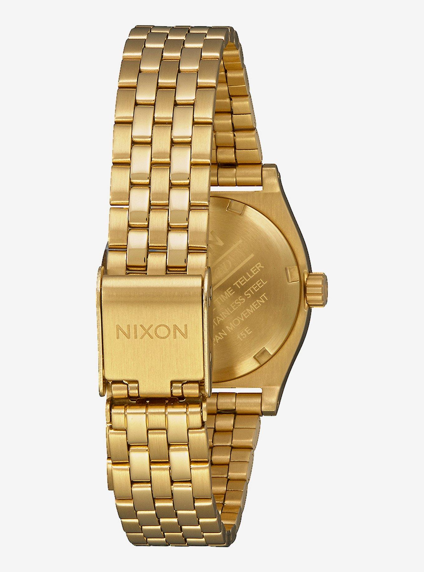 Nixon Small Time Teller All Gold Watch, , hi-res