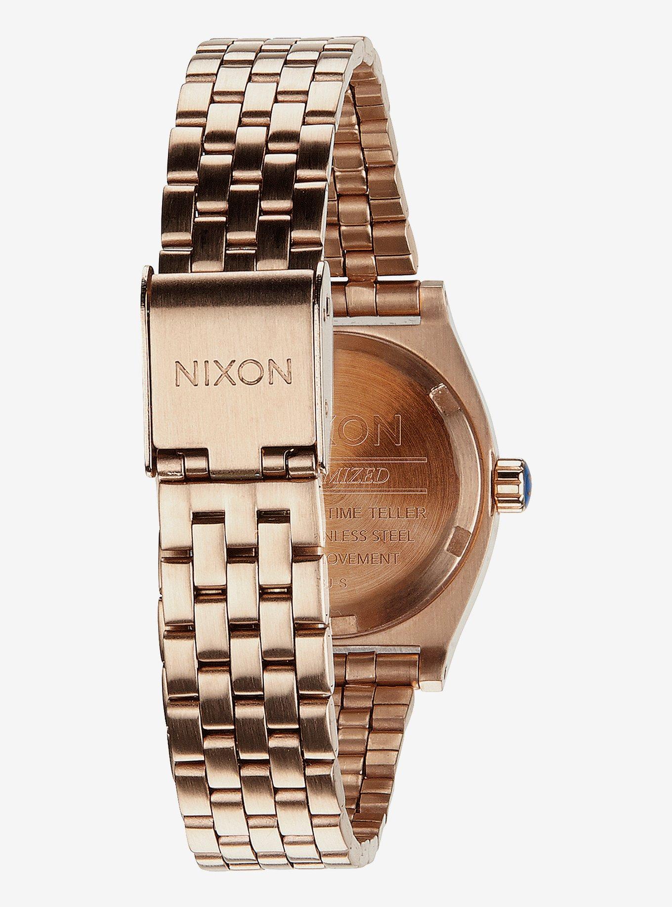 Nixon Small Time Teller All Rose Gold Watch, , hi-res