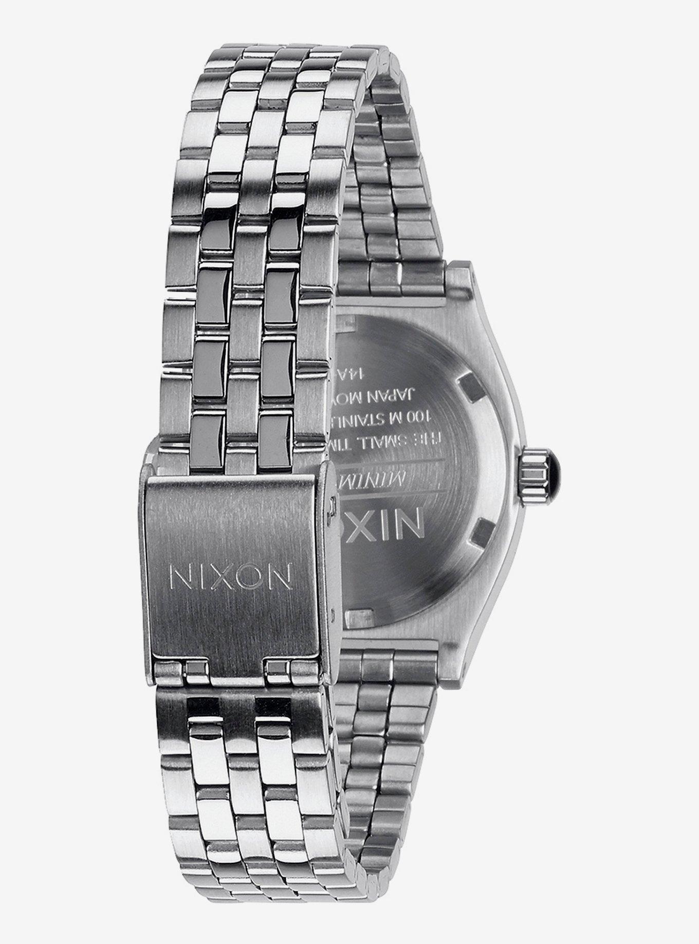 Nixon Small Time Teller All Silver Watch, , alternate