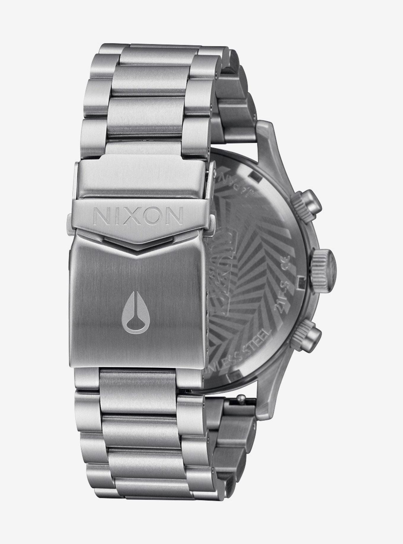 Nixon Grateful Dead Sentry Chrono Silver Black Watch, , alternate