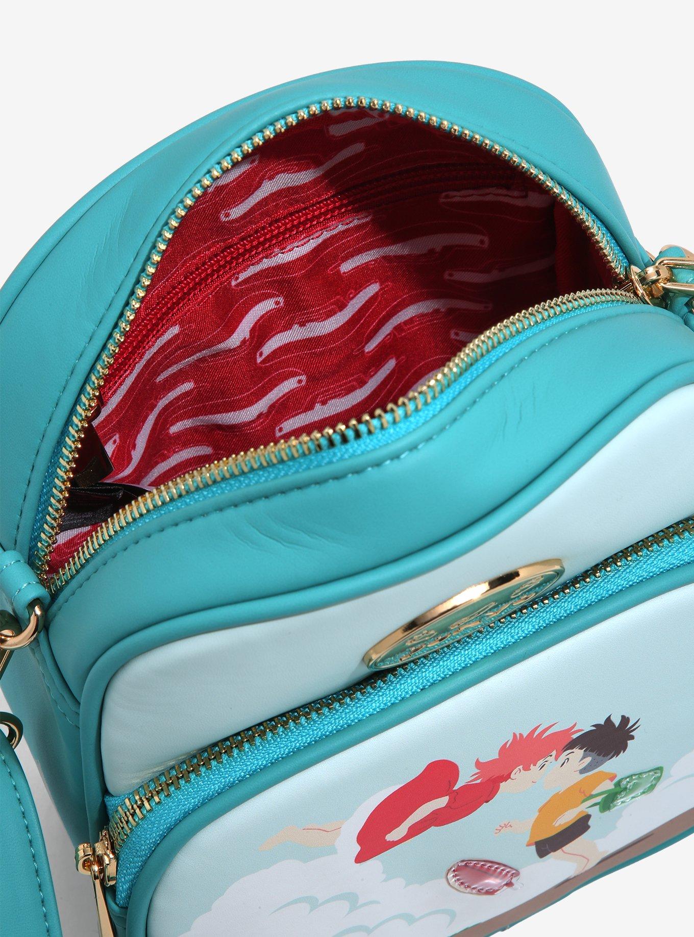 バッグ piyo Studio Ghibli Ponyo Sosuke & Ponyo Crossbody Bag - BoxLunch