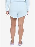 Cinnamoroll Pastel Blue Heart Girls Lounge Shorts Plus Size, LIGHT BLUE, alternate