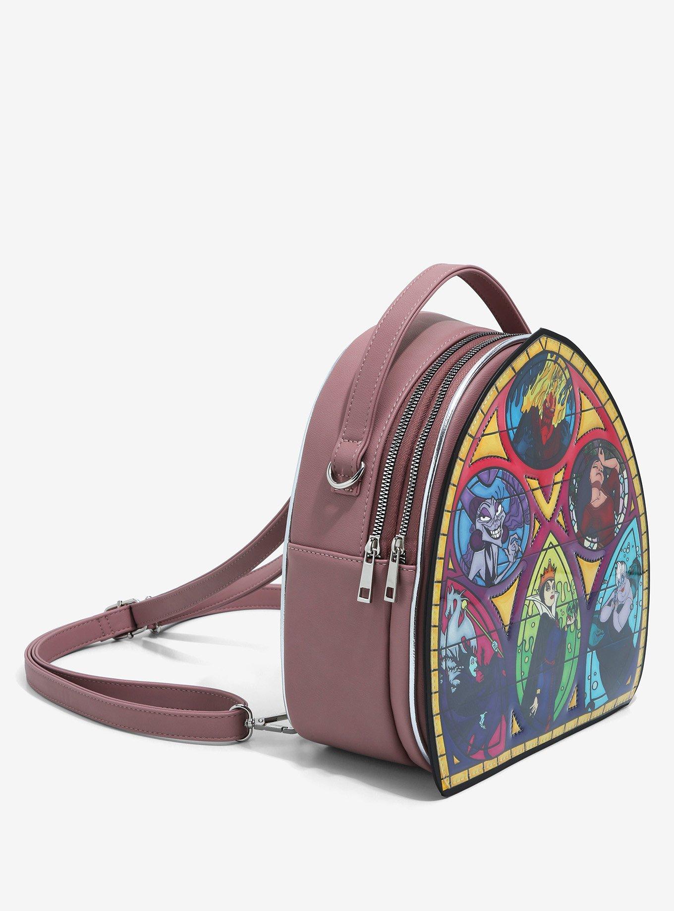 Disney Villains Stained-Glass Mini Backpack - BoxLunch Exclusive, , alternate