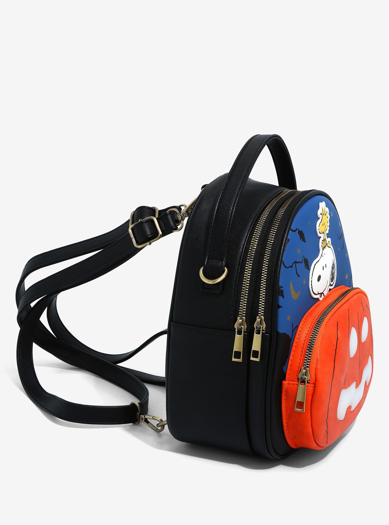 Peanuts Snoopy & Woodstock The Great Pumpkin Convertible Light-Up Mini Backpack - BoxLunch Exclusive, , alternate
