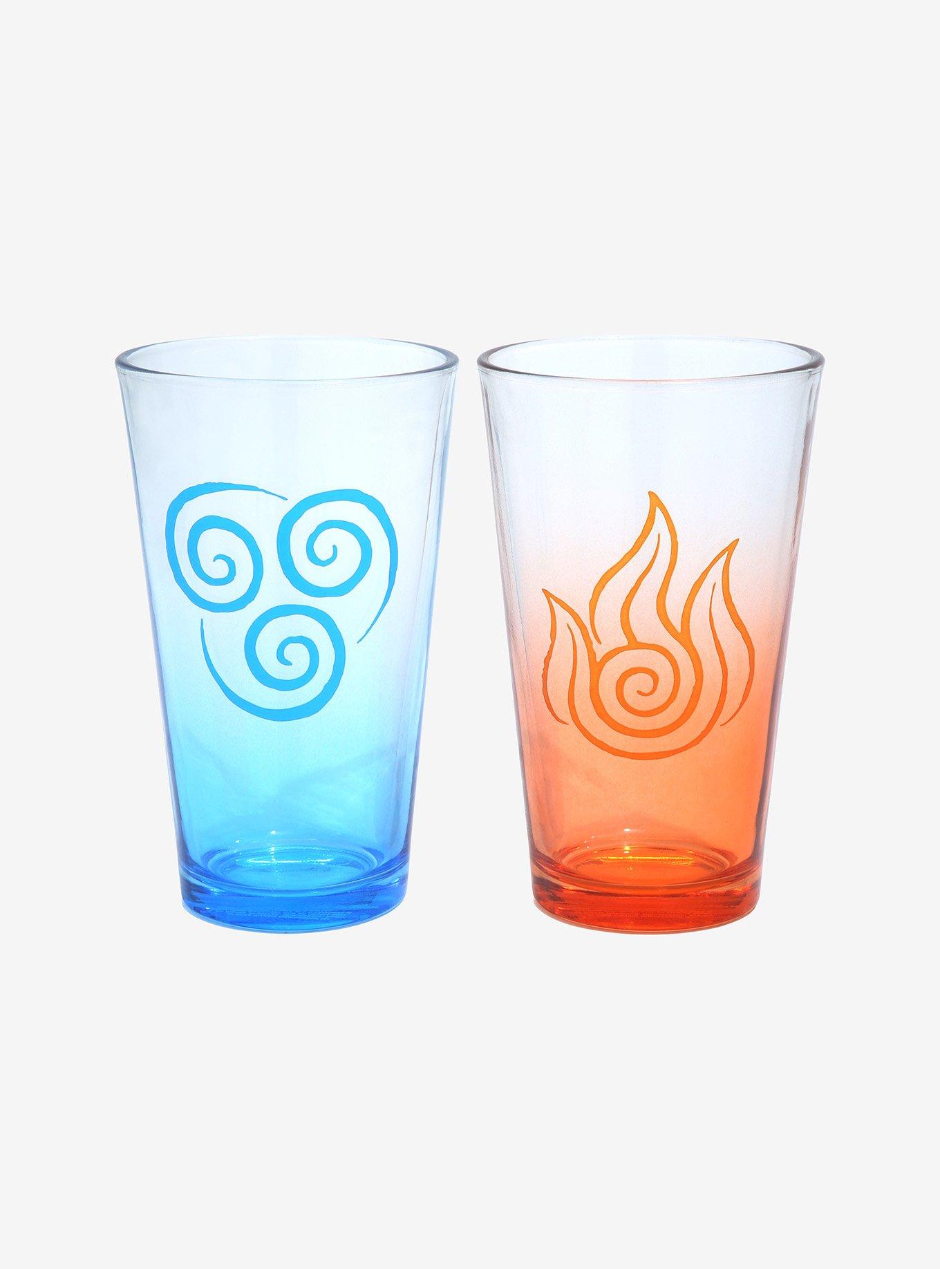 Avatar: The Last Airbender Four Nations Ombre Pint Glass Set , , alternate