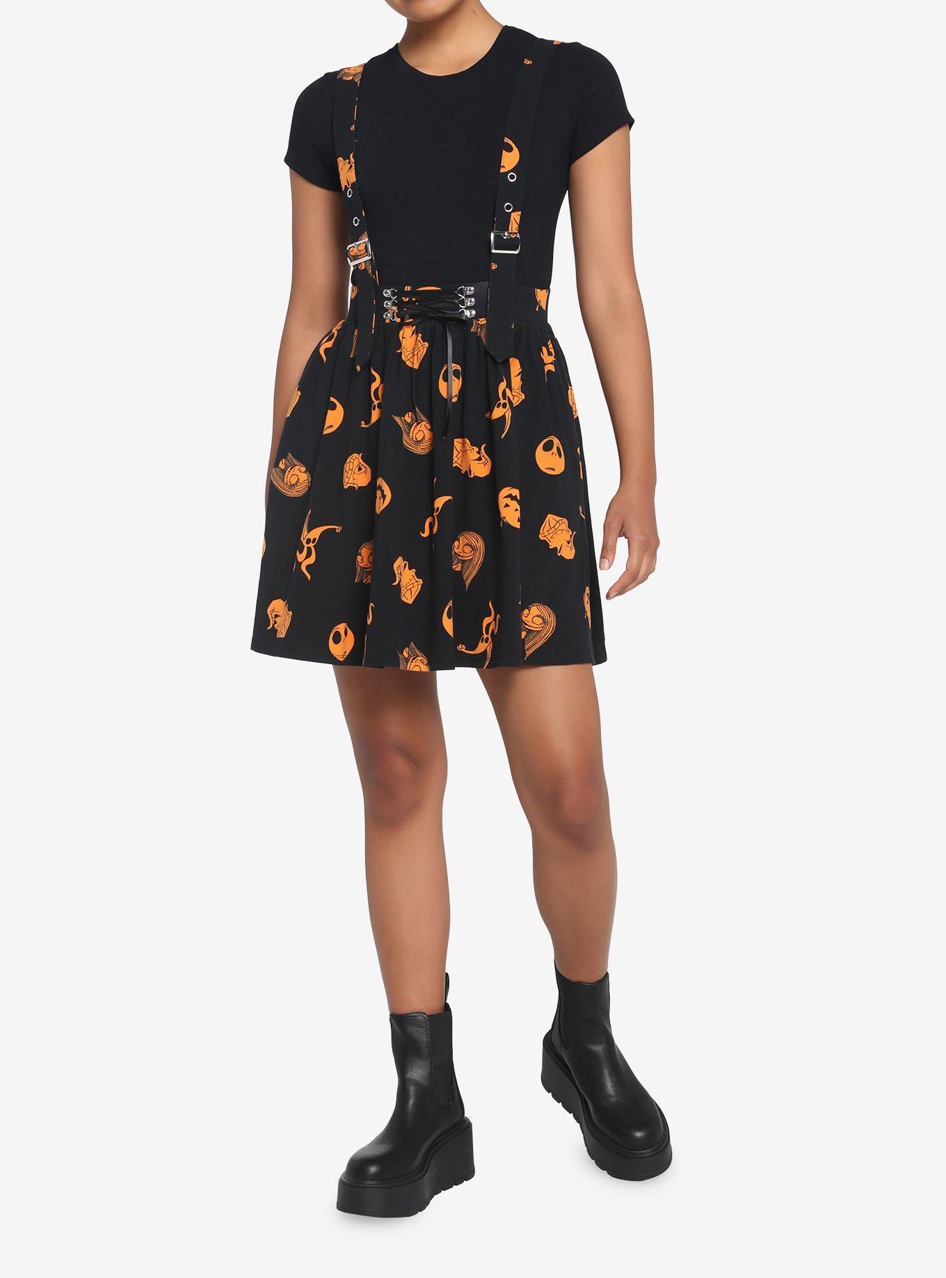 The Nightmare Before Christmas Characters Suspender Skirt, MULTI, alternate