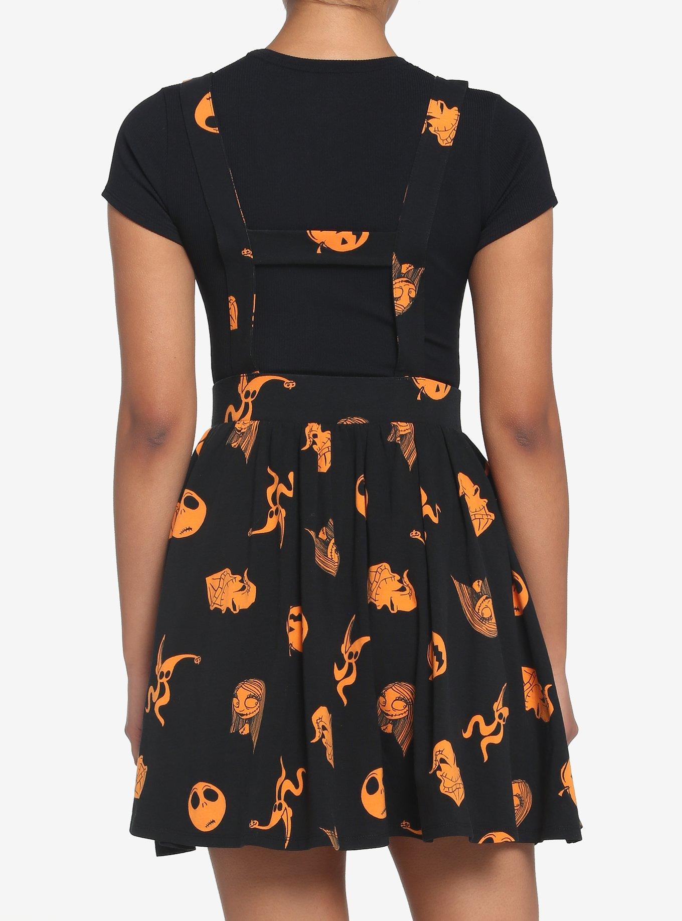 The Nightmare Before Christmas Characters Suspender Skirt, MULTI, alternate
