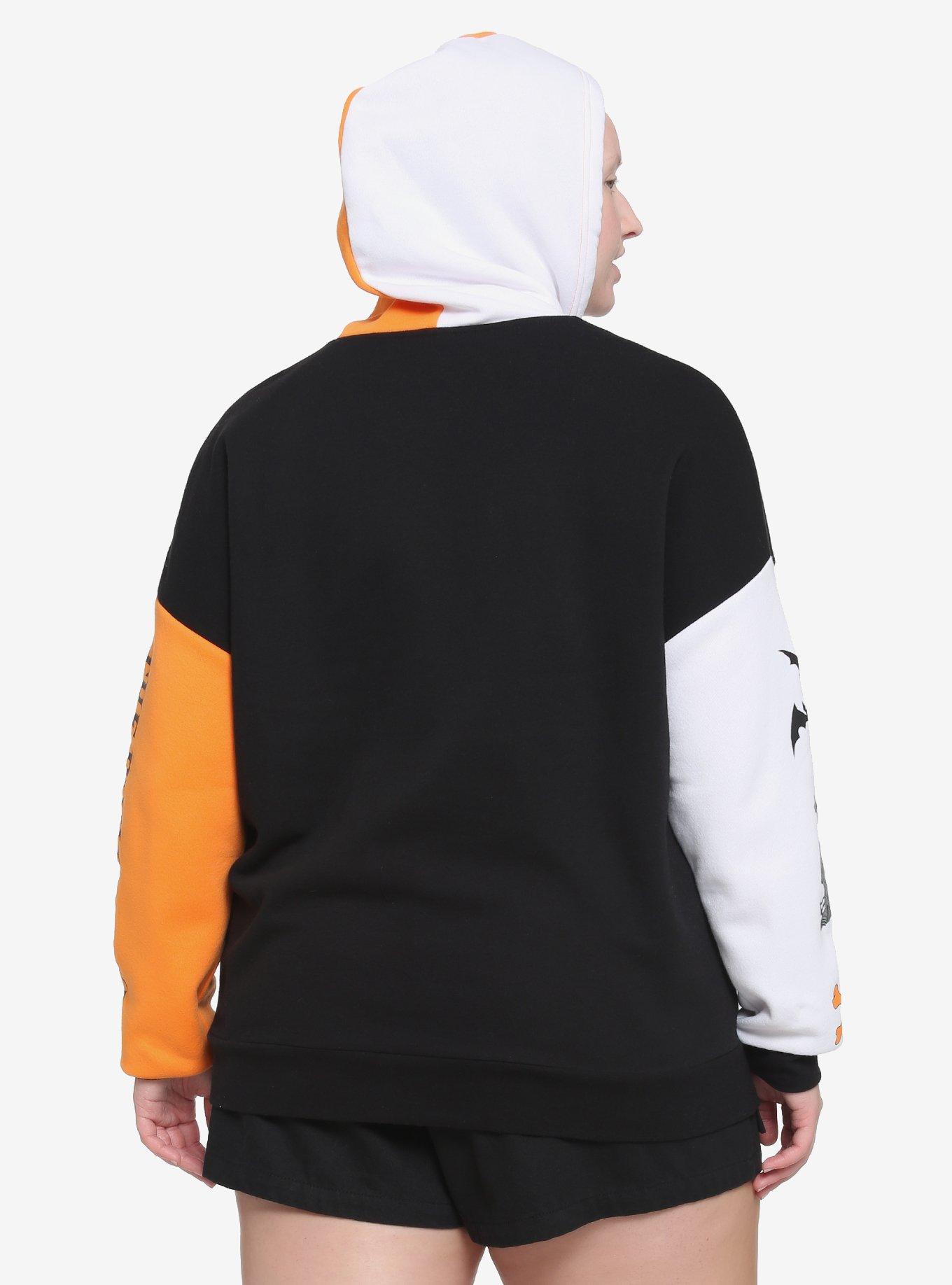 The Nightmare Before Christmas Color-Block Hoodie Plus Size, MULTI, alternate