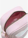 Pink Heart Pin Collector Crossbody Bag, , alternate