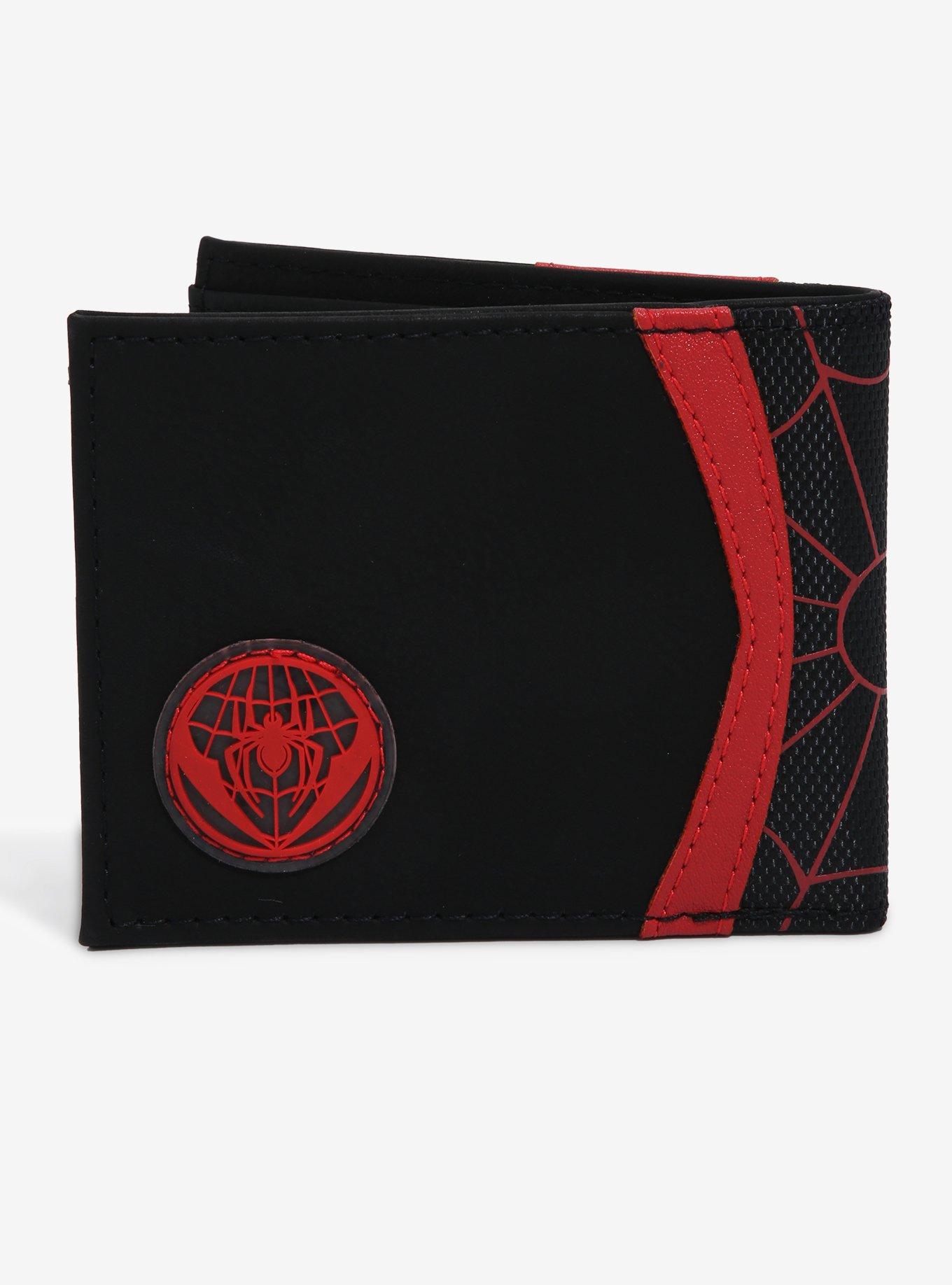 Marvel Spider-Man Miles Morales Spider Logo Bifold Wallet - BoxLunch Exclusive, , alternate