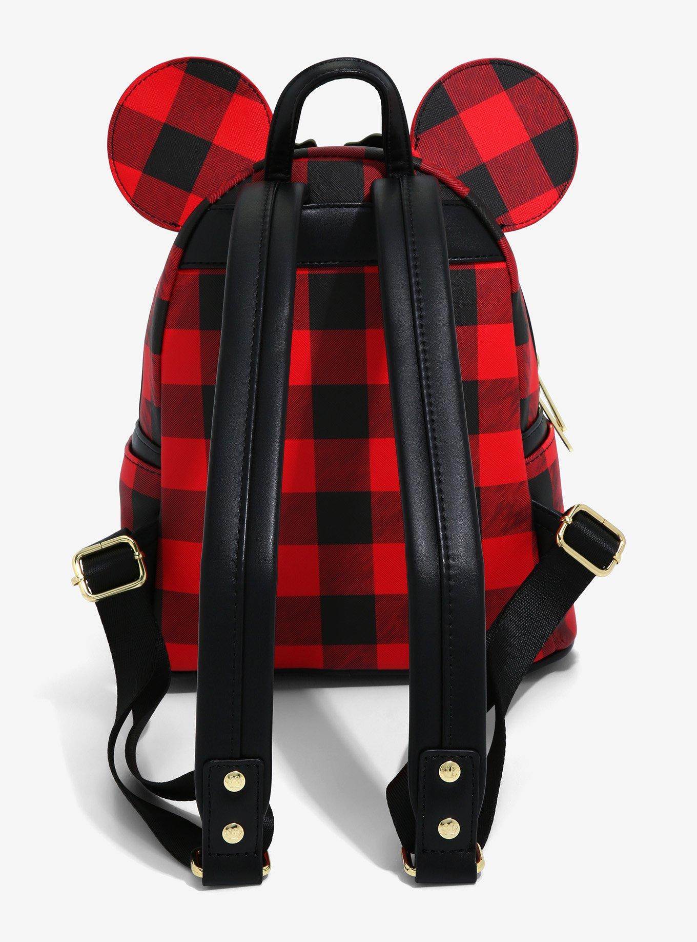 Loungefly Disney Minnie Mouse Plaid Holiday Mini Backpack - BoxLunch Exclusive, , alternate