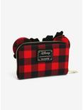 Disney Minnie Mouse Plaid Holiday Small Zip Wallet , , alternate