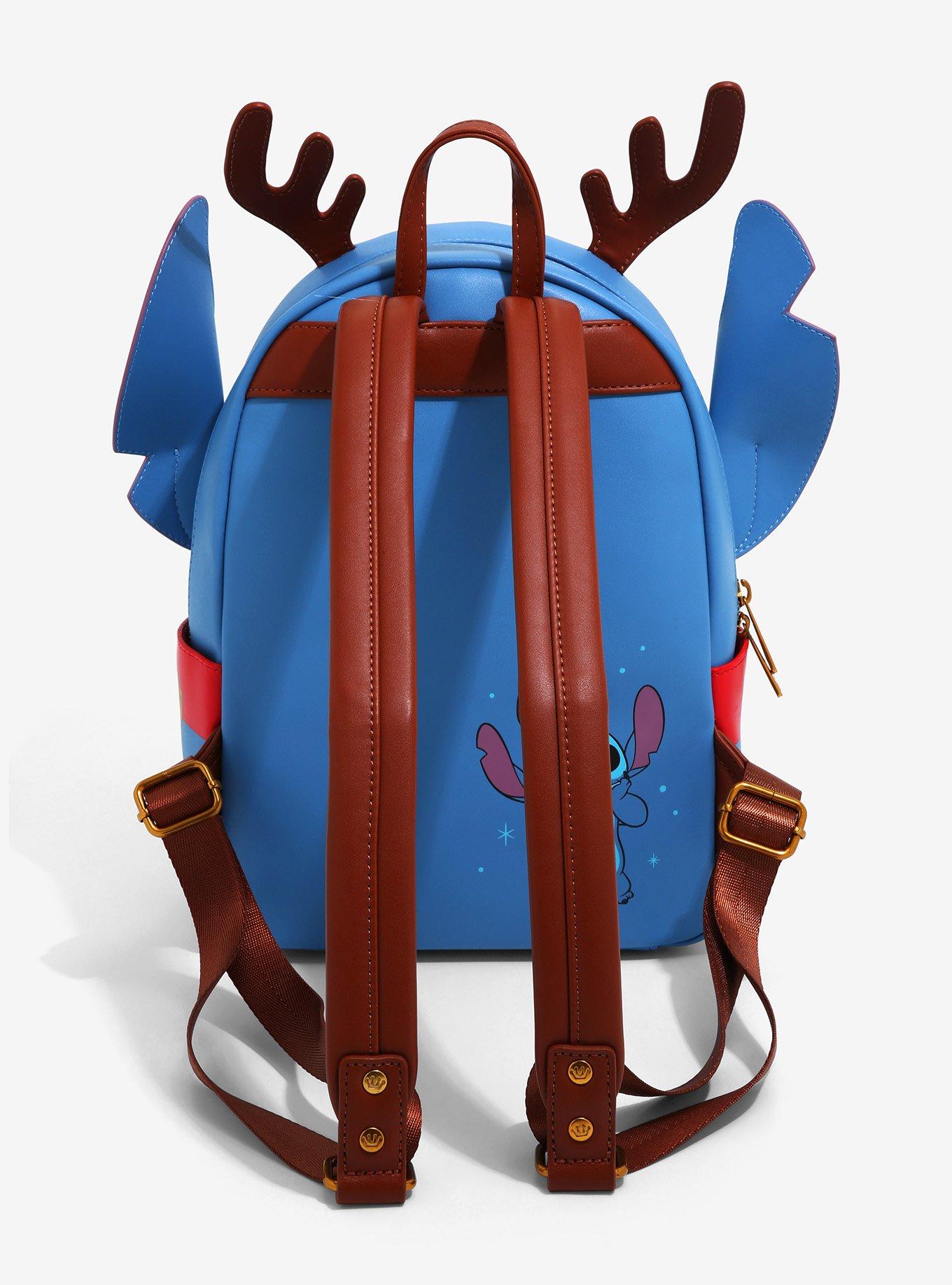 Loungefly Disney Lilo & Stitch Reindeer Stitch Mini Backpack - BoxLunch Exclusive, , alternate