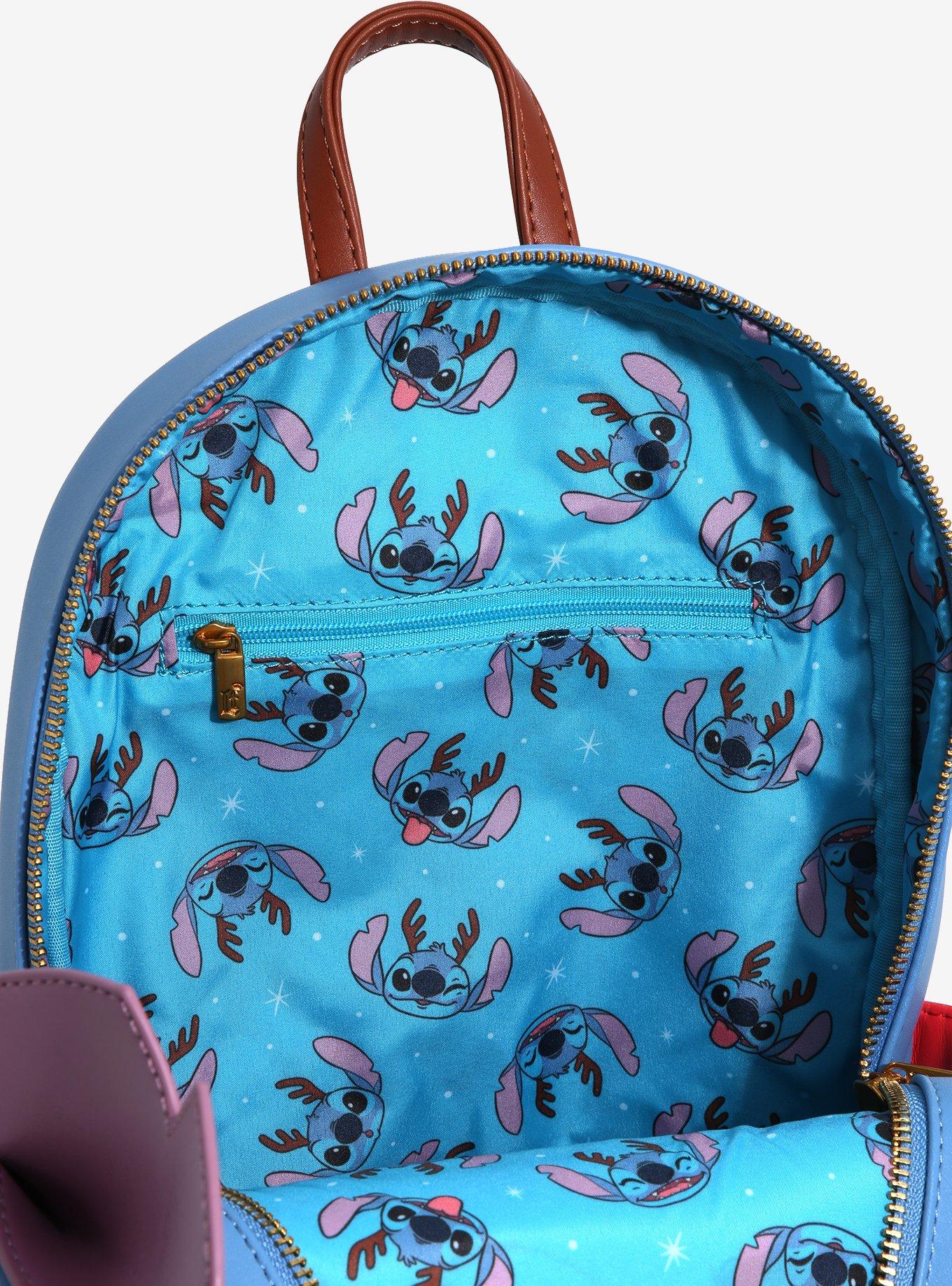 Loungefly Disney Lilo & Stitch Reindeer Stitch Mini Backpack - BoxLunch Exclusive, , alternate