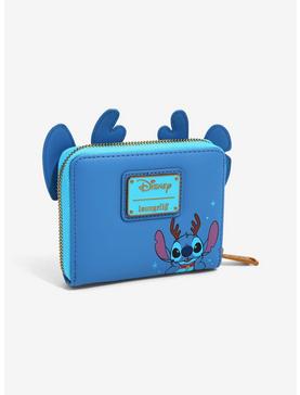 Loungefly Disney Lilo & Stitch Reindeer Stitch Small Zip Wallet - BoxLunch Exclusive, , hi-res