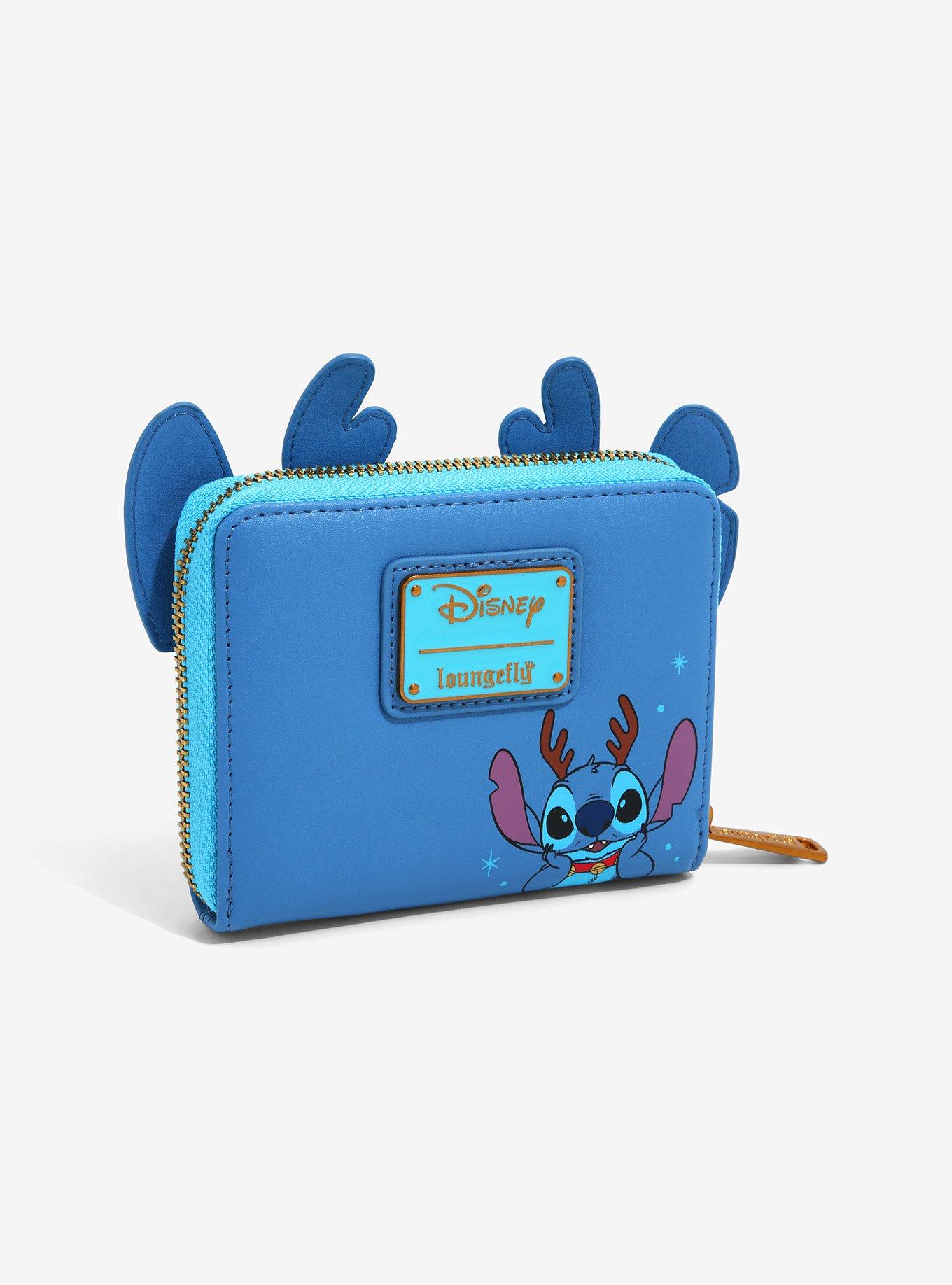 Loungefly Disney Lilo & Stitch Reindeer Stitch Small Zip Wallet - BoxLunch Exclusive, , alternate