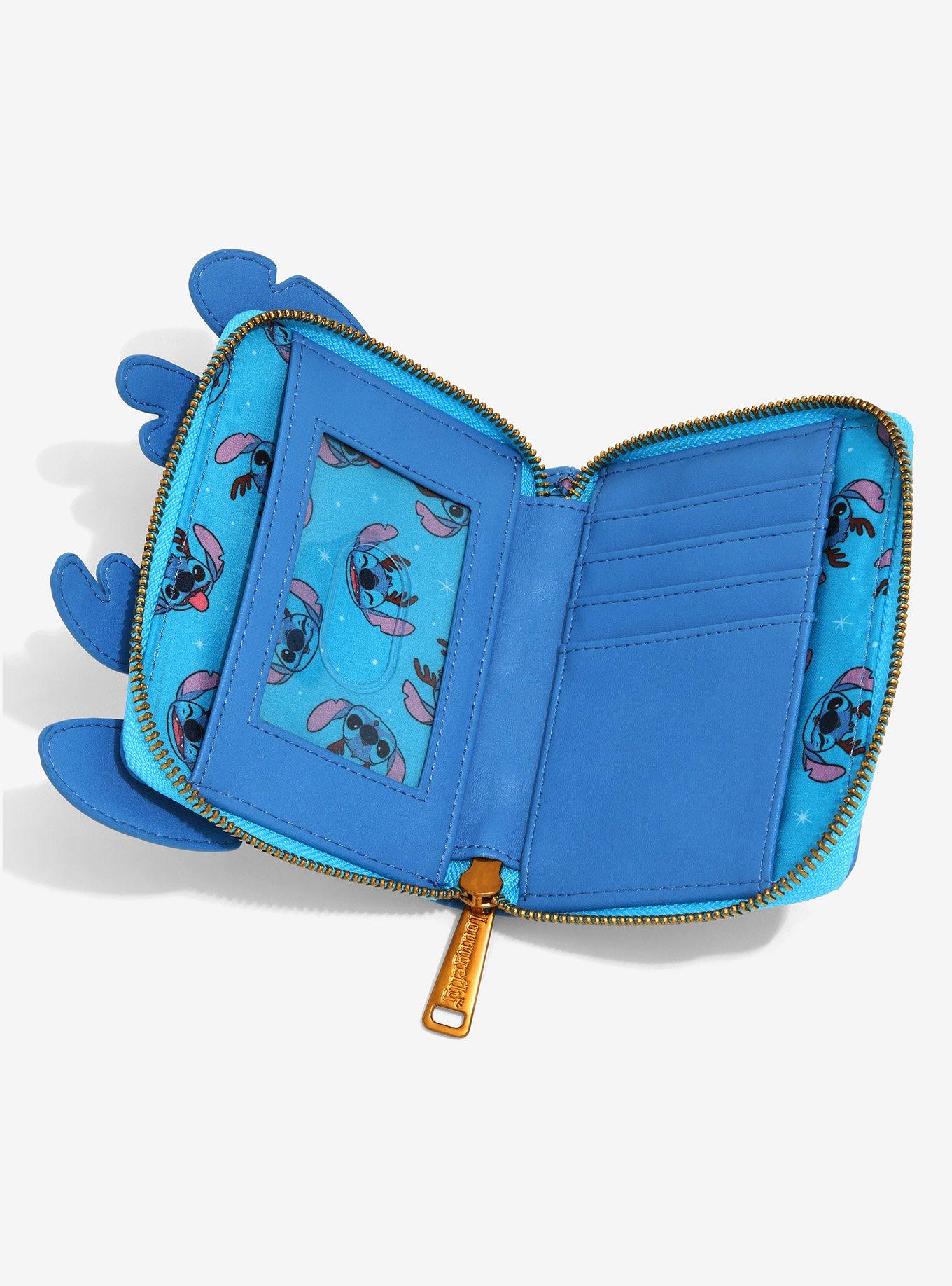 Loungefly Disney Lilo & Stitch Reindeer Stitch Small Zip Wallet - BoxLunch Exclusive, , alternate
