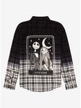Disney The Nightmare Before Christmas Jack Skellington & Sally Lovers Tarot Card Women’s Flannel - BoxLunch Exclusive, MULTI, alternate